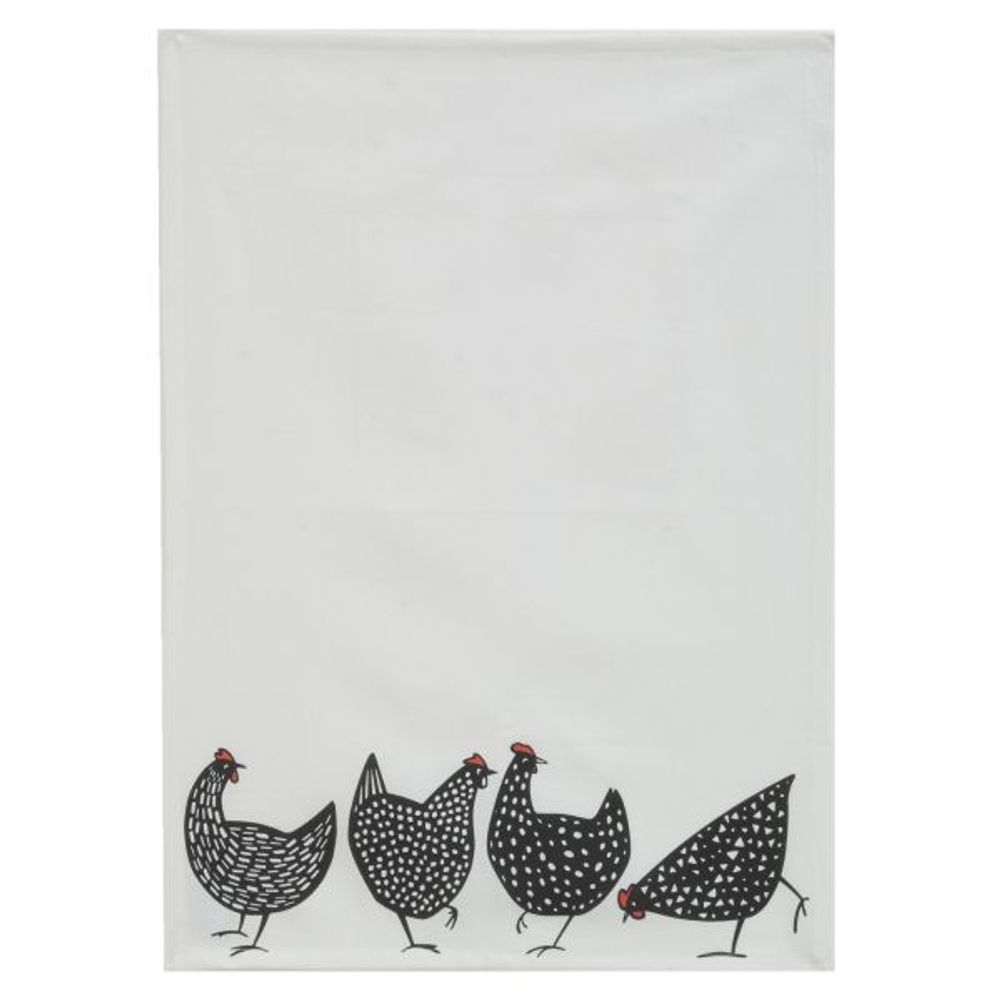 Torchon 100% coton cocottes