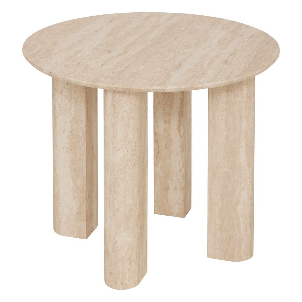 Table d'appoint anaya beige 50,5x50,5cm