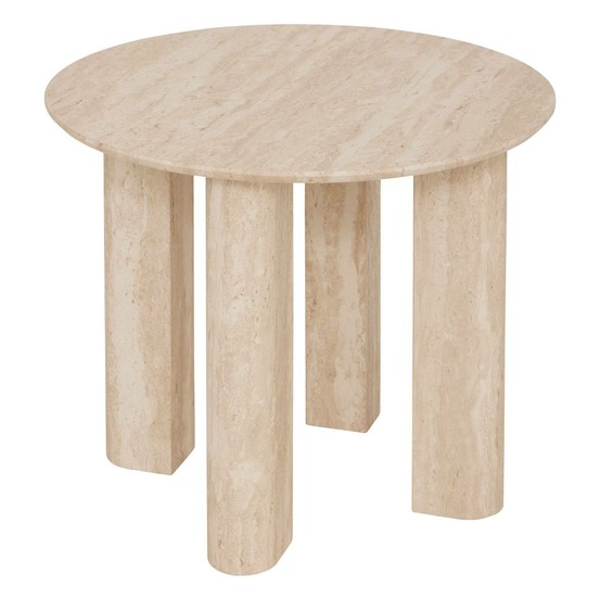 Table d'appoint anaya beige 50,5x50,5cm