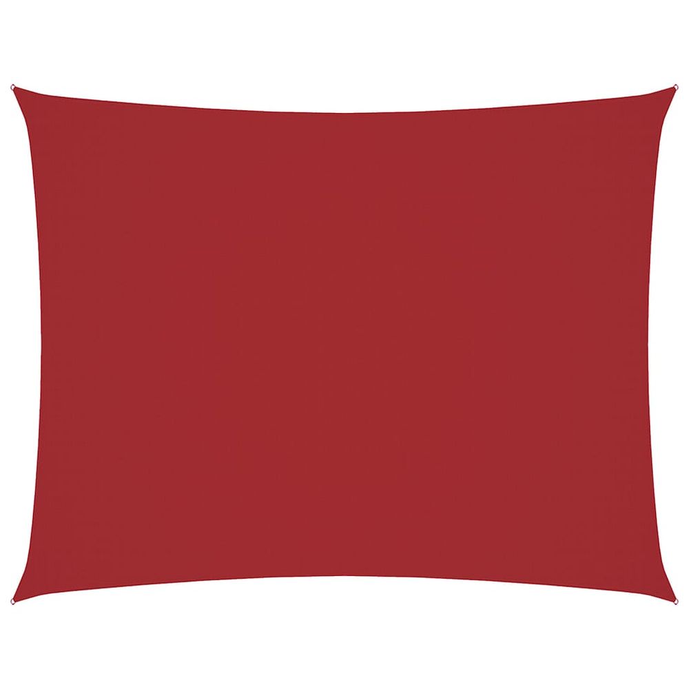 Voile de parasol tissu oxford rectangulaire 2,5x4 m rouge