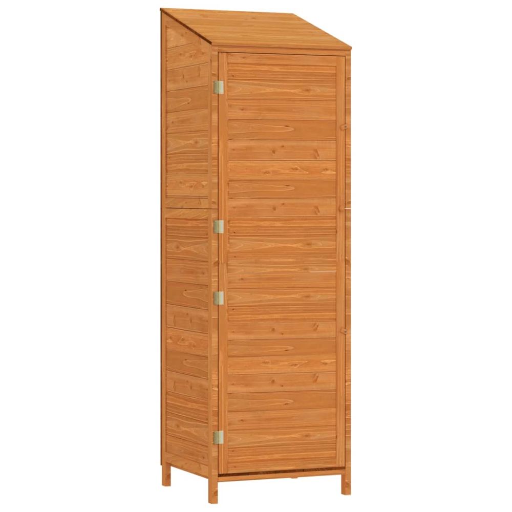 Remise de jardin marron 55x52x174,5 cm bois de sapin solide