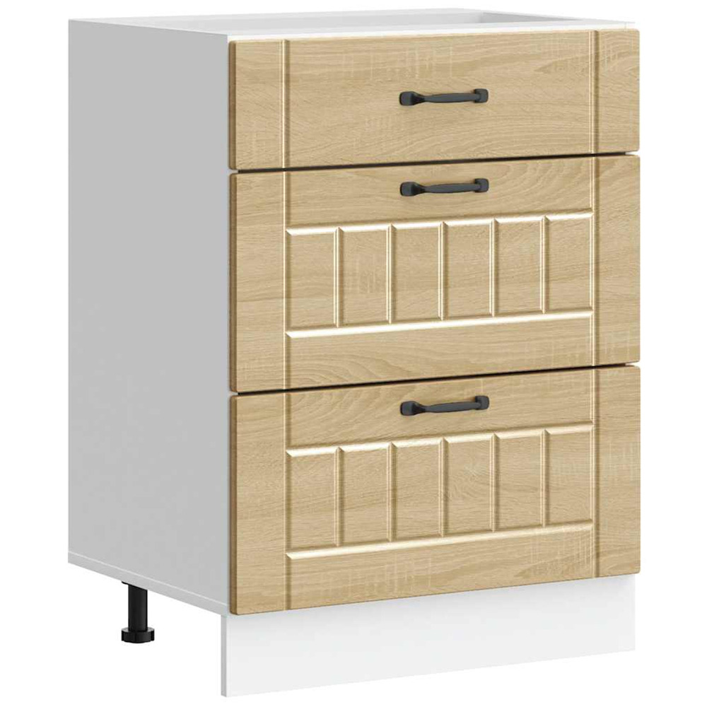 Armoire de cuisine lucca chêne sonoma bois ingénierie