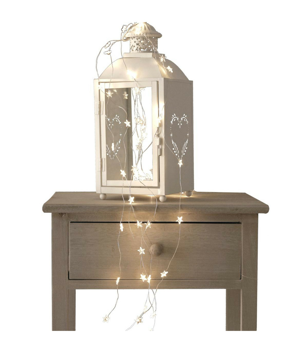 Guirlande lumineuse intérieur 60 led blanc lumière fixe sur 1.20 m