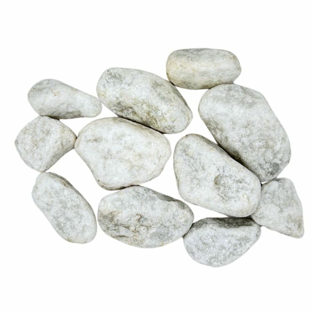 Pack 600kg galet de marbre blanc de carrare ø 25/40 mm (24 sacs x 25kg) - livraison standard