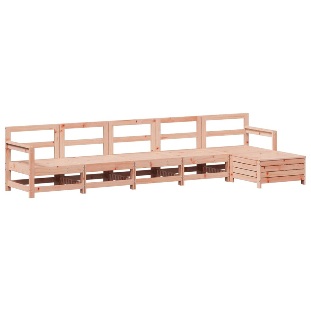 Salon de jardin 6 pcs bois massif sapin de douglas