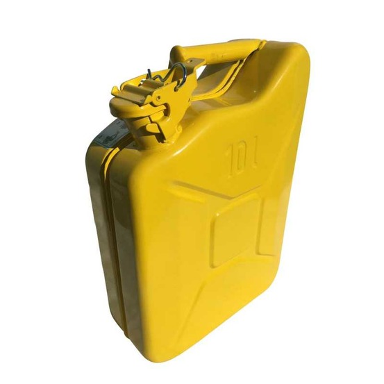 Jerrican métal hydrocarbure 10 litres jaune