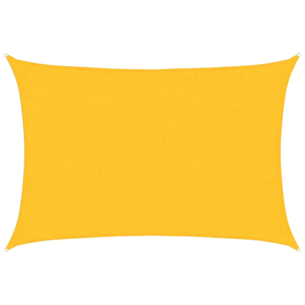 Voile d'ombrage 160 g/m² rectangulaire jaune 2x2,5 m pehd