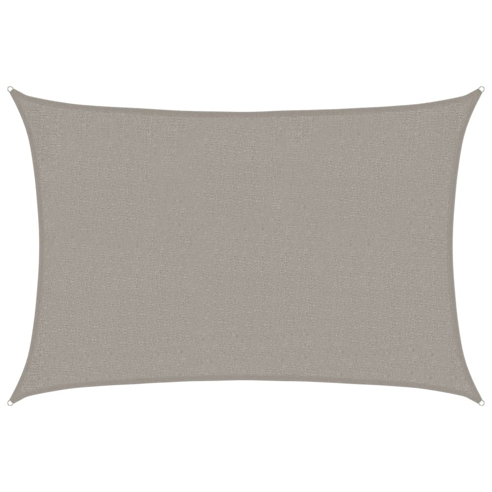 Voile d'ombrage 160 g/m² rectangulaire gris clair 2x2,5 m pehd