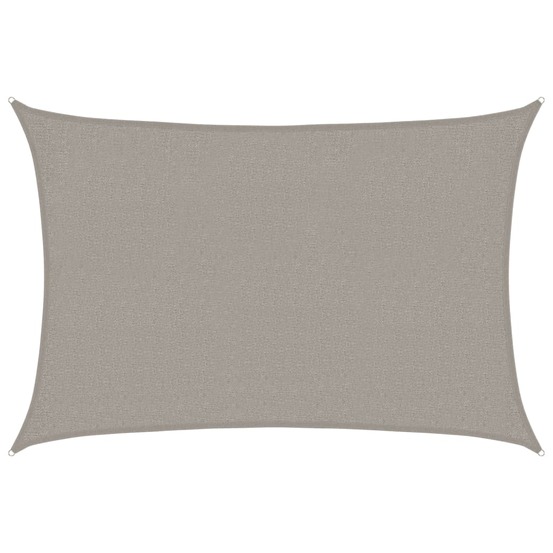 Voile d'ombrage 160 g/m² rectangulaire gris clair 2x2,5 m pehd