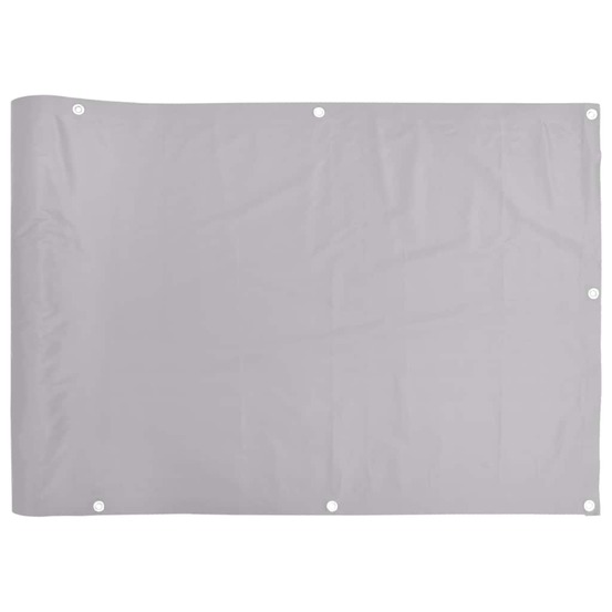 Écran d'intimité de balcon gris 400x90 cm pvc