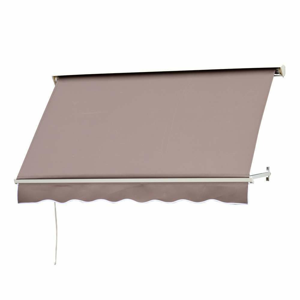 Store banne manuel inclinable beige
