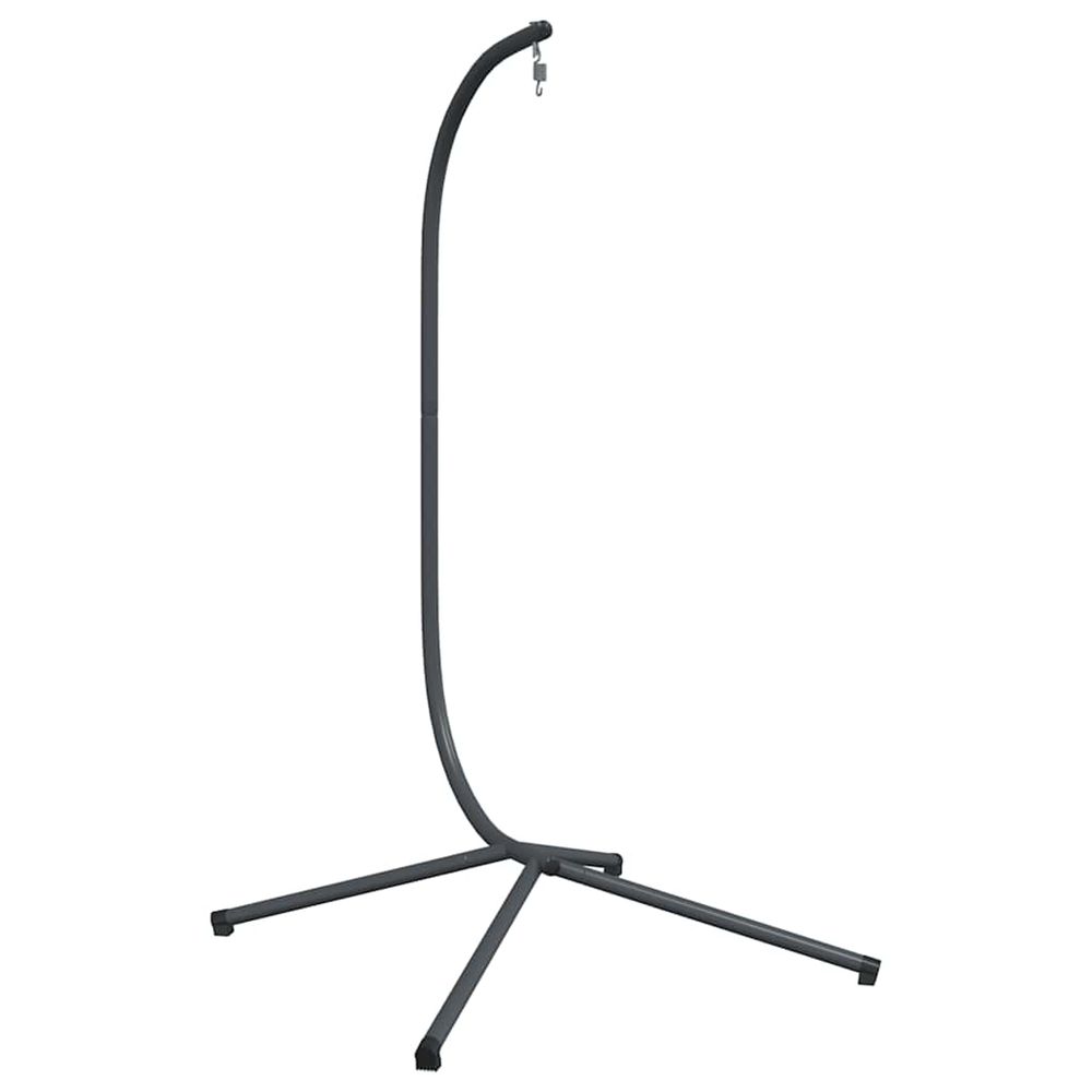 Support pour fauteuil œuf suspendu sans panier anthracite acier (base de support uniquement)