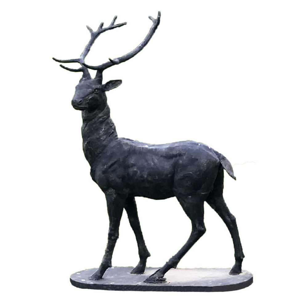 Statue cerf fonte 156cm