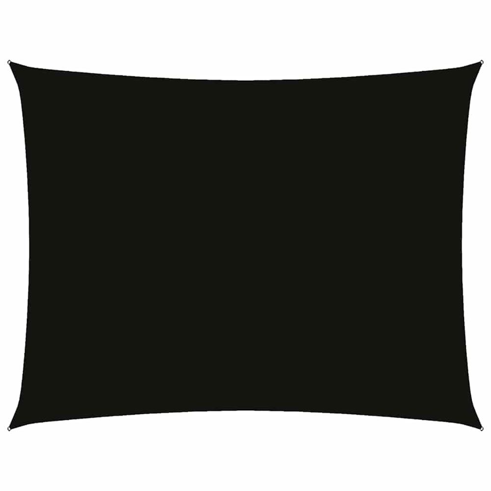 Voile de parasol tissu oxford rectangulaire 3x6 m noir
