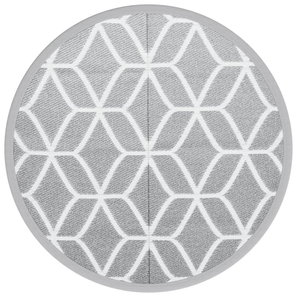 Tapis d'extérieur arakil gris ø160 cm pp
