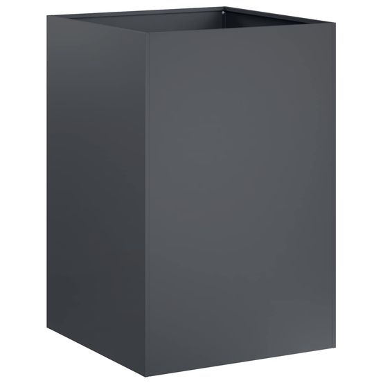 Cache-pot de jardin anthracite 40 x 40 x 75 cm