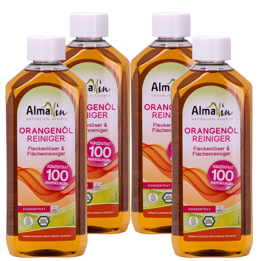 Nettoyant concentré multi-usage, 500 ml x 4 flaschen, nettoyant à l'huile d'orange, cuisine