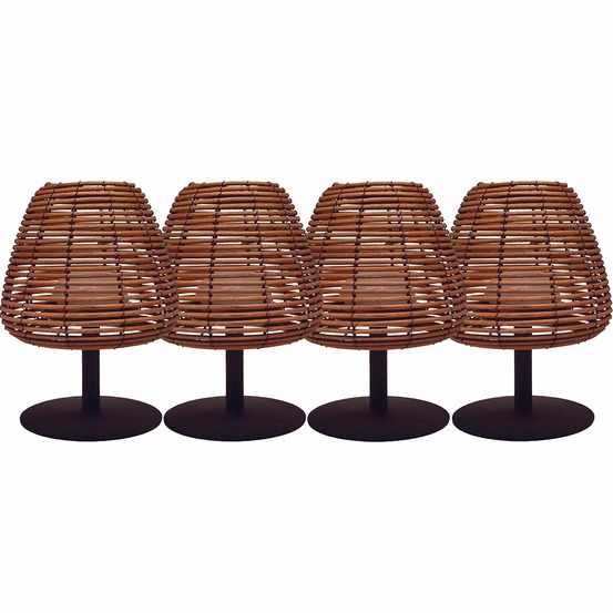 4 lampe de table sans fil standy mini boheme h25cm