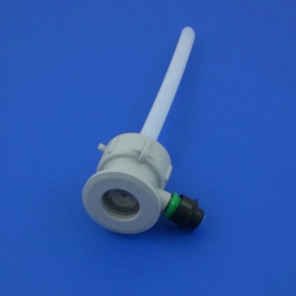 Raccord per a visser sur un récipient de nettoyage en matière plastique, type: type s