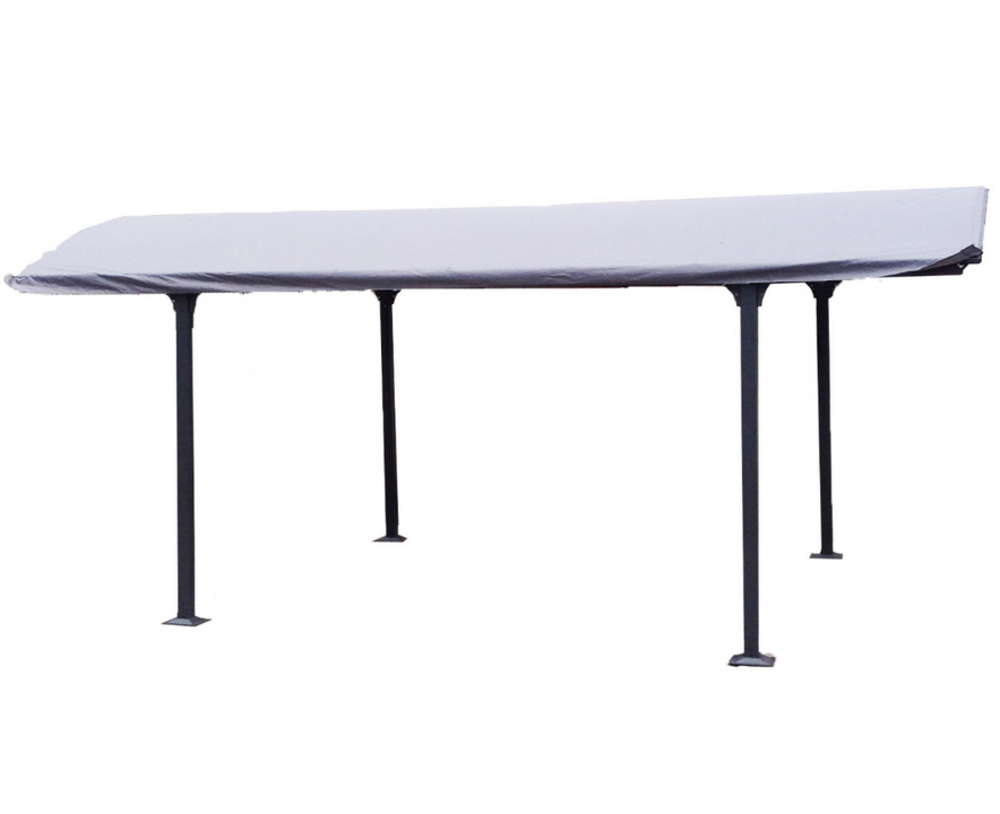 Bâche pour carport 14,55 m2 gris anthracite - carb3048