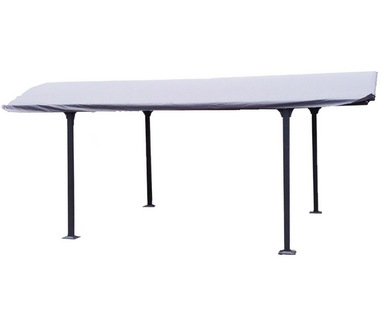 Bâche pour carport 14,55 m2 gris anthracite - carb3048