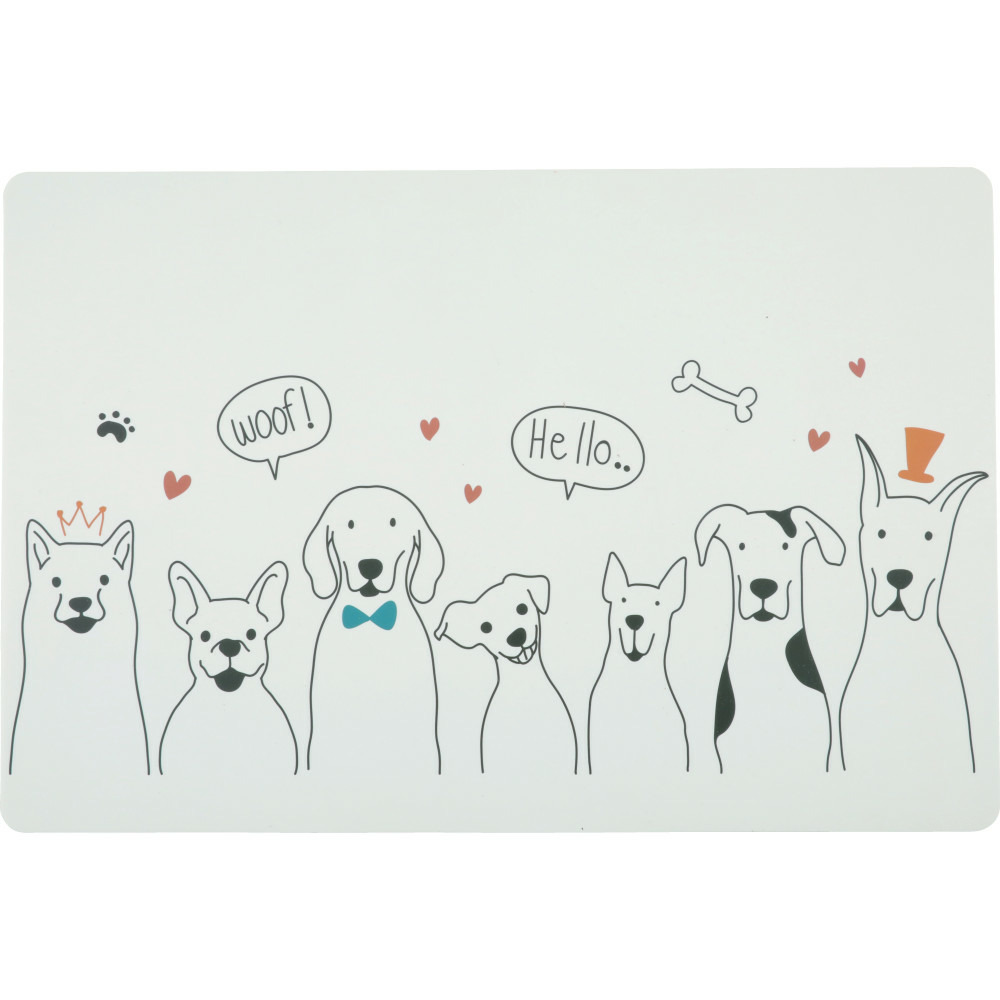 Set pour ecuelle joyeux 40 x 60 cm pour chien