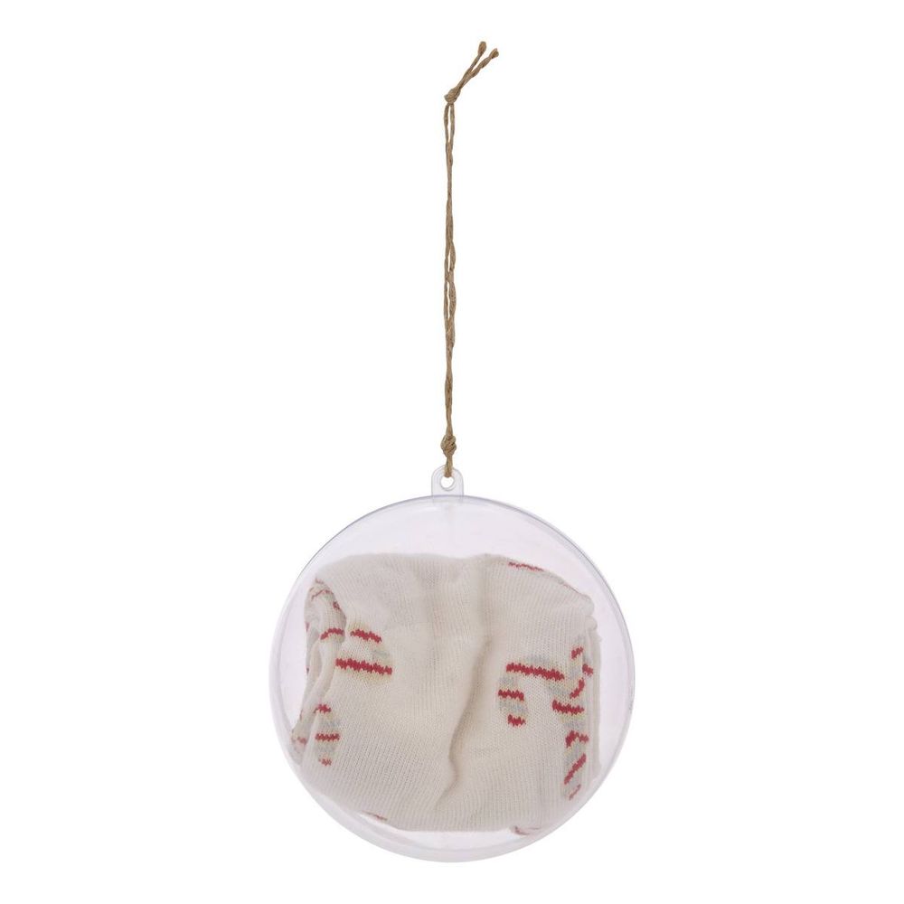 Chaussettes adulte motif boule de noël