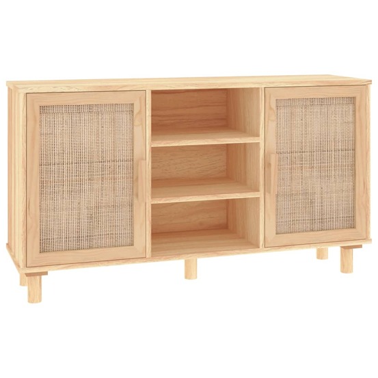 Buffet bahut commode armoire meuble de rangement organisateur cuisine salle de séjour salon 105 x 30 x 60 cm bois de pin mass