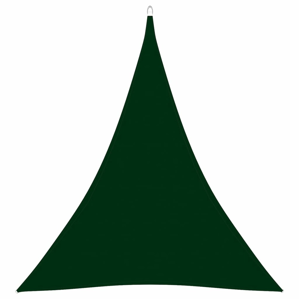 Voile parasol tissu oxford triangulaire 4x5x5 m vert foncé