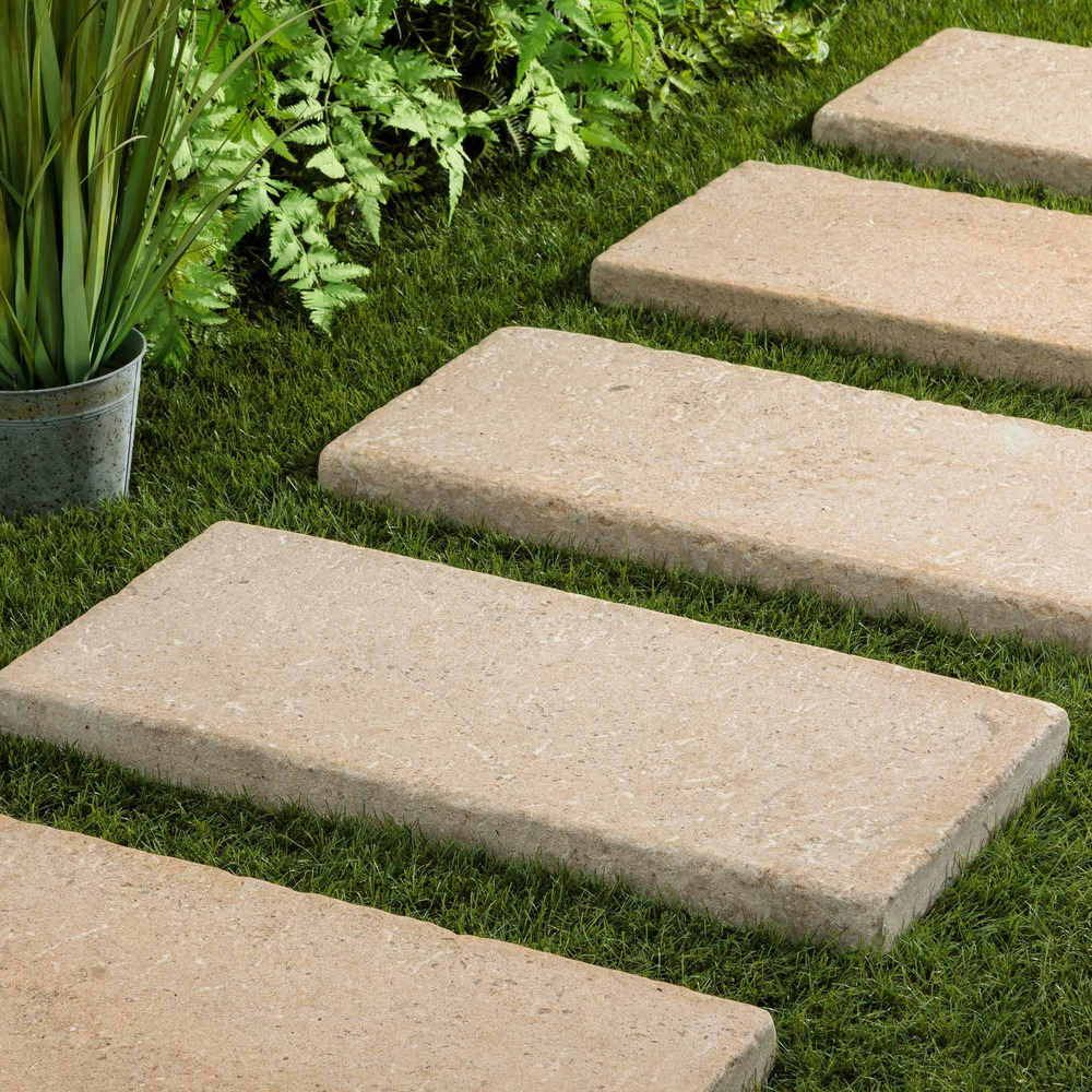 Pas japonais rectangle pierre d'egypte bronze 70x33x5 cm (à l'unité) - ro'ma nature