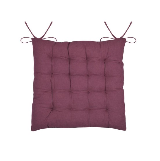 Assise de chaise matelassée en gaze de coton pop color