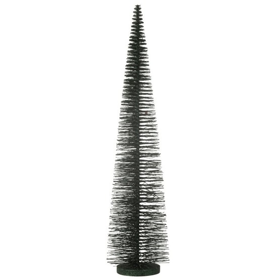 Sapin de noël artificiel en plastique vert 15x15x61 cm h61