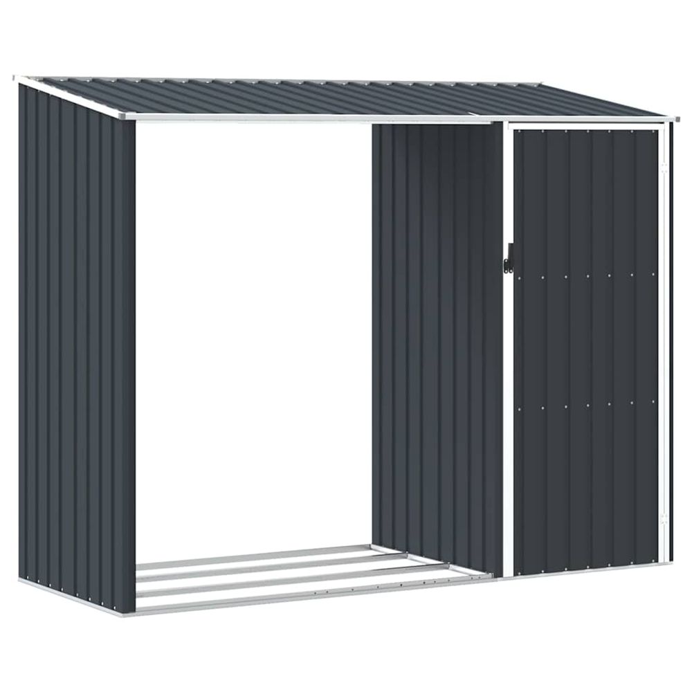 Abri à bois de jardin Anthracite