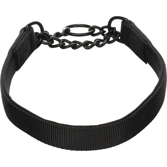 Collier anti-traction trero noir m 38-50cm 20mm pour chien