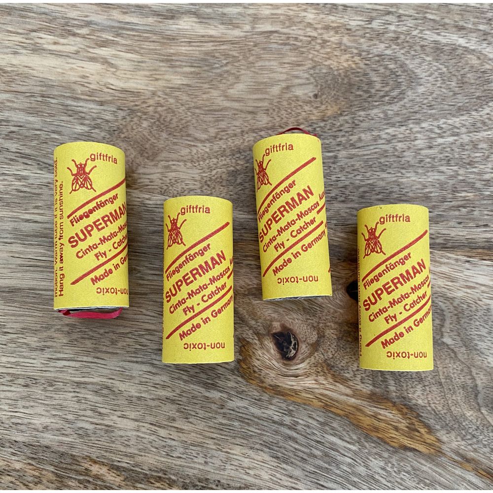 4 rouleaux attrape-mouches