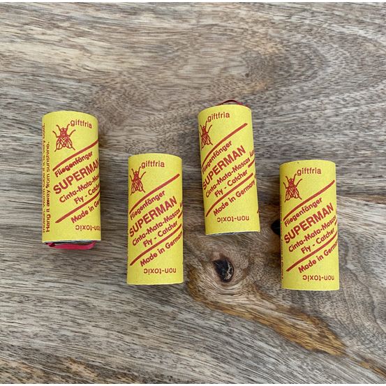 4 rouleaux attrape-mouches