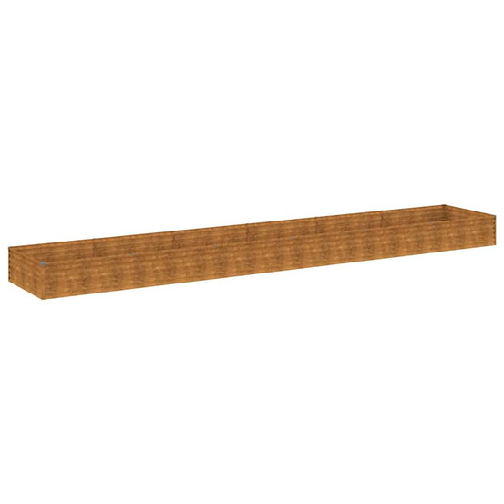 Lit surélevé de jardin 579 x 100 x 36 cm acier corten