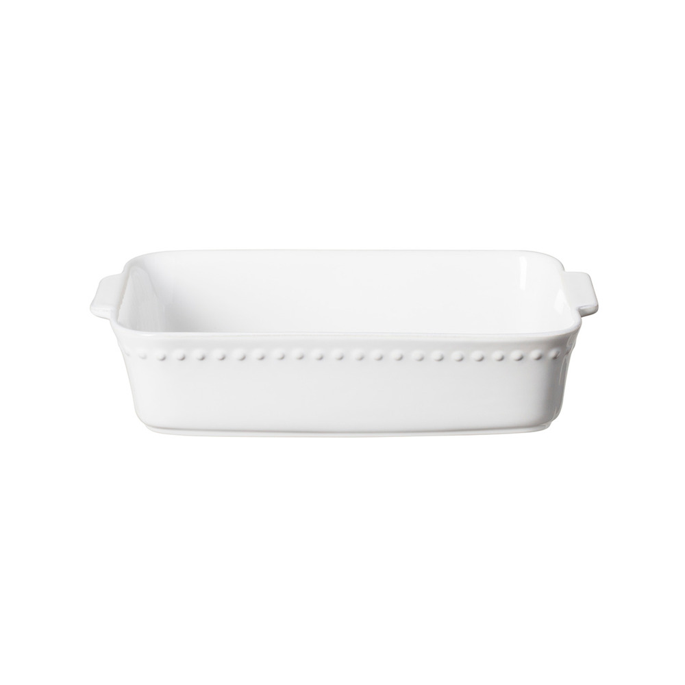 Plat rectangulaire à gâteau 32,7 x 20,6 cm pearl blanc - costa nova