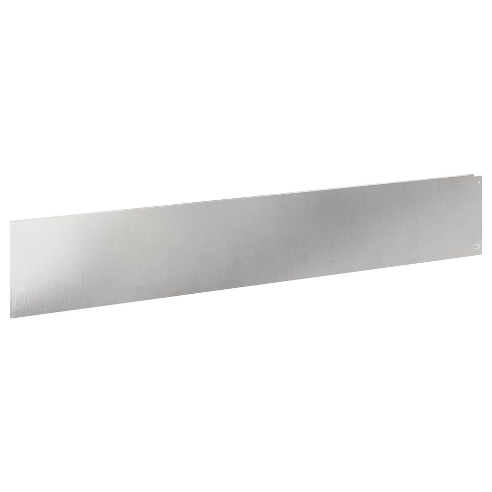 Bordure de pelouse 30 pc 100 x 18 cm acier argenté