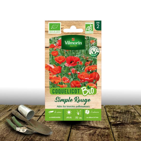 Graines de pavot de californie orange - sans traitement - vilmorin sachet
