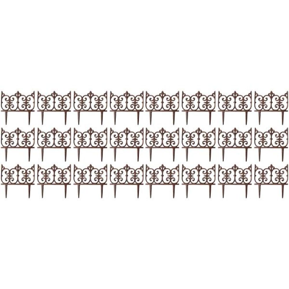 Bordure de jardin en fonte valentine lot de 24
