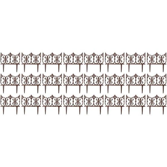 Bordure de jardin en fonte valentine lot de 24