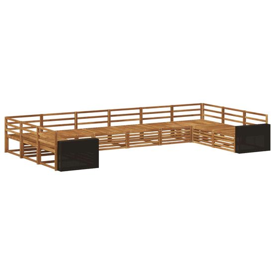 Ensembles de canapés 10 pc bois d'acacia massif