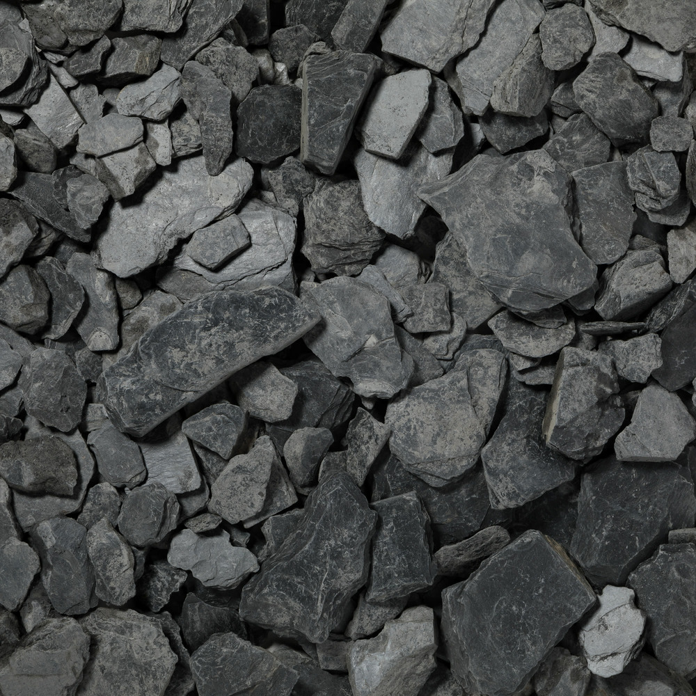 Paillage ardoise noire 30-90 mm - lot de 30 sacs de 20 kg (7,5 m²) - ro'ma nature