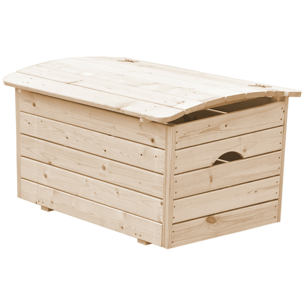Coffre à jouets en bois pour enfants - coffre en bois pour jardin 80 x 50 x h47 cm - intérieure et extérieure - timbela m034-1