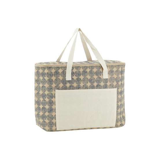 Sac lunch isotherme en jute point 46x15x32
