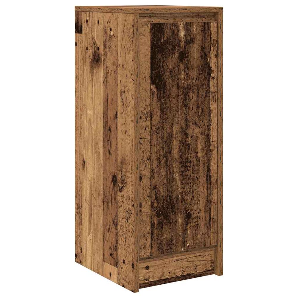 Buffet vieux bois 29,5x34x76 cm bois d'ingénierie