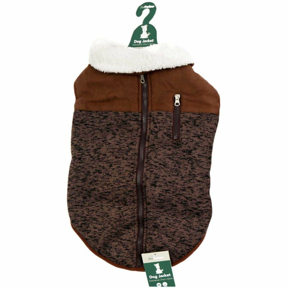 Manteau fourrure pour chien natural 45 cm chocolat