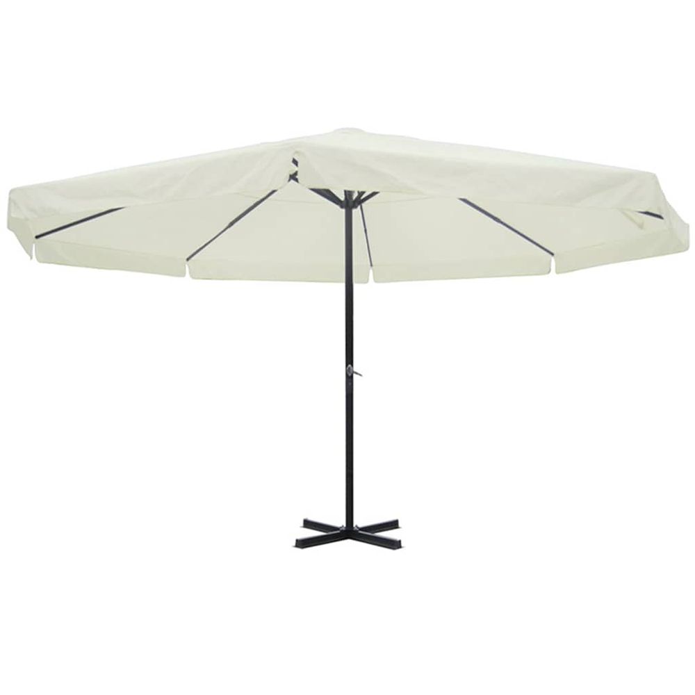 Parasol blanc aluminium 500 cm