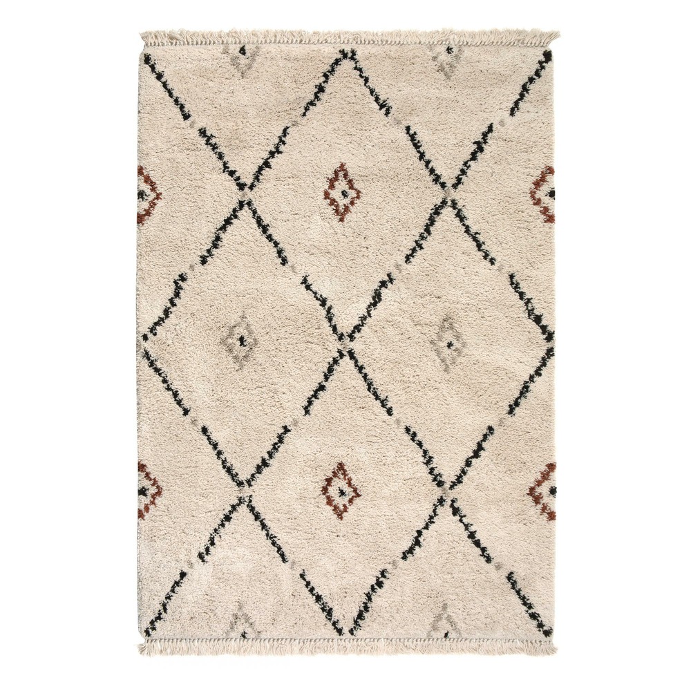 Tapis elias 2 naturel 120 x 170 x 3 cm